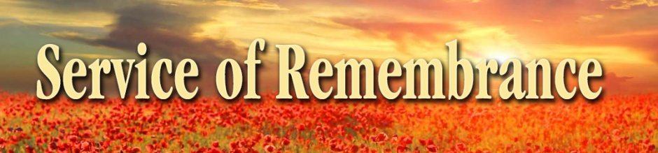Service of Remembrance banner