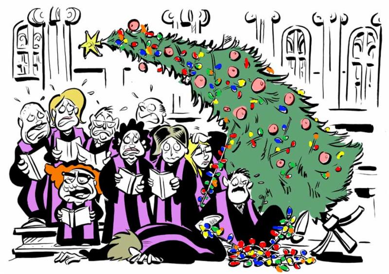 Panicked Christmas Choir